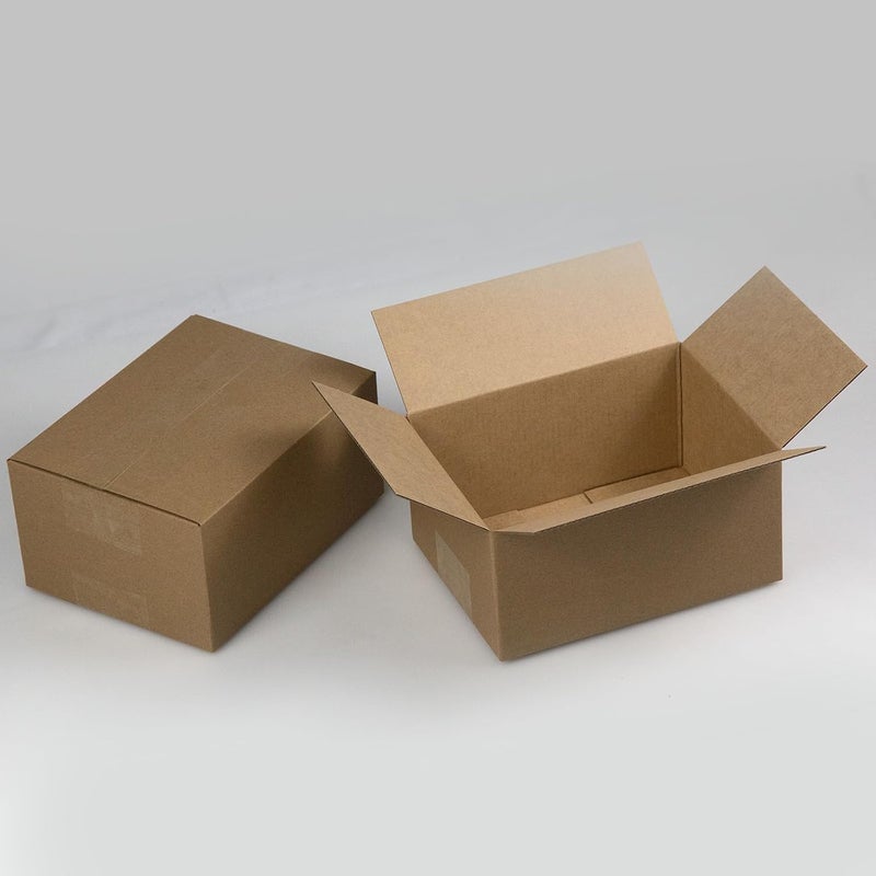 HESESOH 8x6x4 Inches Shipping Boxes Set of 40, Brown Corrugated Cardboard Box Literature Mailer for Packing Small Business - Image 5
